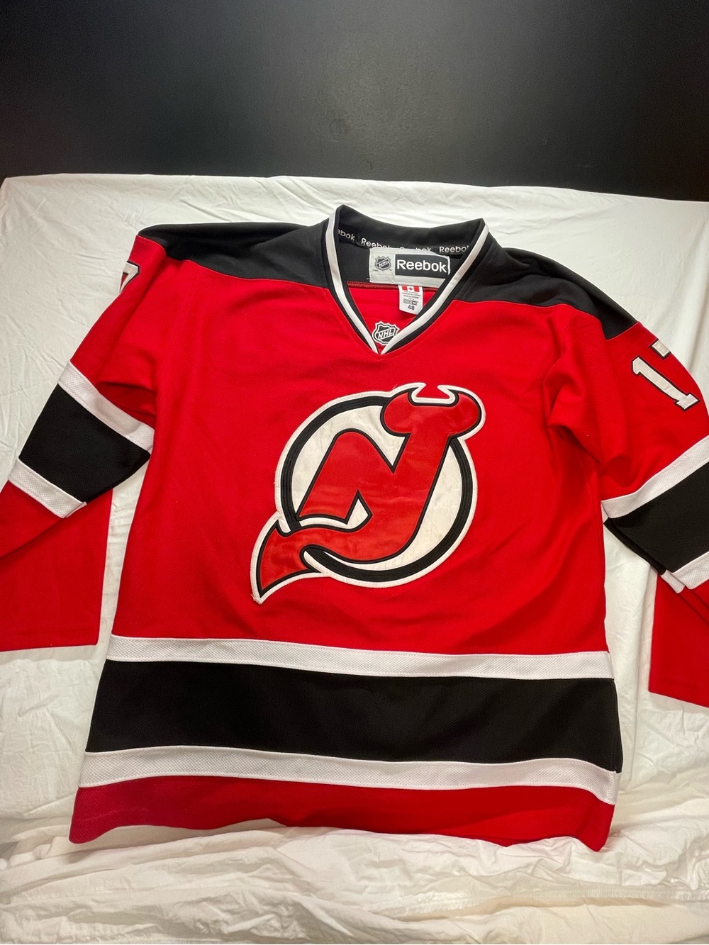 Vintage Reebok Kovalchuk Hockey New Jersey Devils Red Jersey #17